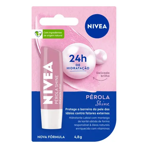 HIDRATANTE LABIAL NIVEA PEROLA SHINE 4,8G