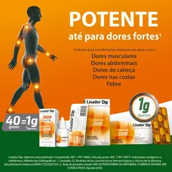 LISADOR DIPIRONA MONOIDRATADA 500MG/ML EM GOTAS COM 20ML