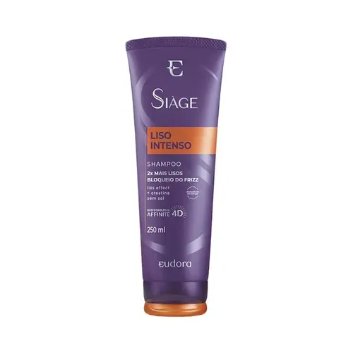SHAMPOO EUDORA SIAGE - LISO INTENSO 250ML