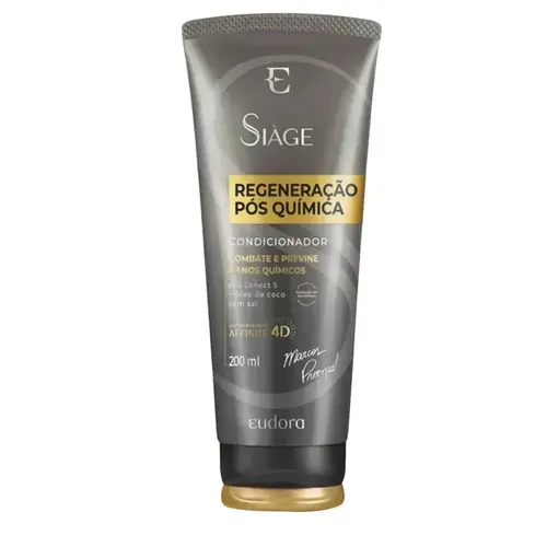 CONDICIONADOR EUDORA SIAGE - REGENERAÇAO POS QUIMICA 200ML