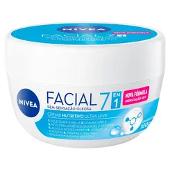 CREME HIDRATANTE FACIAL NUTRITIVO NIVEA – HIDRATAÇÃO INTENSA E MACIEZ 100G