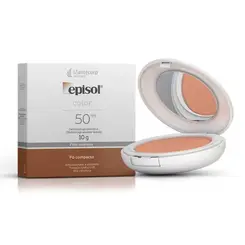 MANTECORP EPISOL PROTETOR SOLAR FACIAL EM PÓ PELE MORENA TOM 3 FPS50 10G