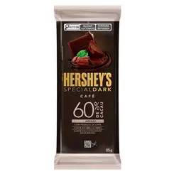 BARRA DE CHOCOLATE HERSHEYS SPECIAL DARK CAFE 60% 85G