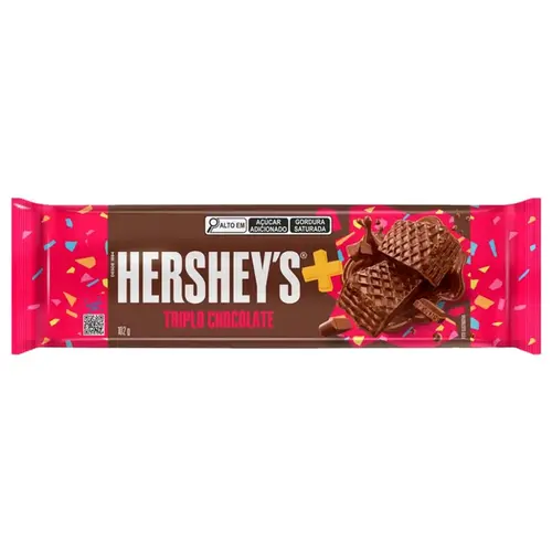 HERSHEYS WAFER COM TRIPLO CHOCOLATE 102G