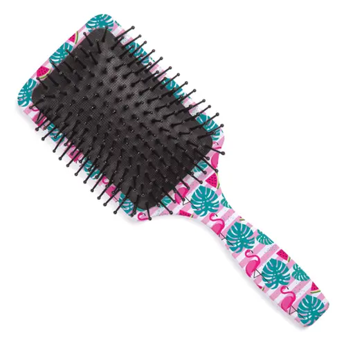 ESCOVA DE CABELO ESCOBEL QUADRADA ESTAMPADA REF 984