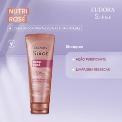 SHAMPOO EUDORA SIAGE - NUTRI ROSE 250ML