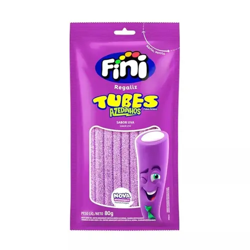BALAS FINI TUBES UVA ACIDO 80G