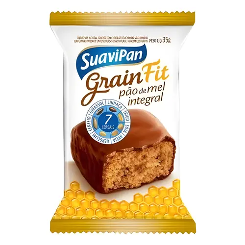 PAO DE MEL SUAVIPAN CHOCOLATE MEIO AMARGO 35G