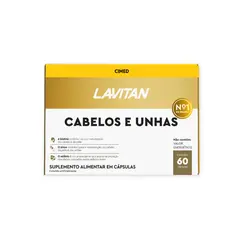 SUPLEMENTO LAVITAN HAIR CABELOS E UNHAS COM 60 CAPSULAS