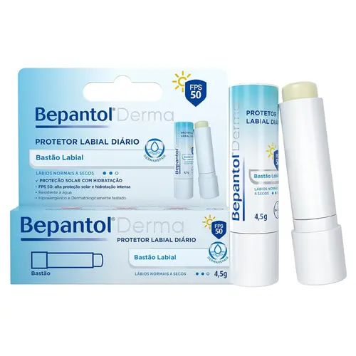 PROTETOR LABIAL BEPANTOL DERMA  FPS50 4,5G