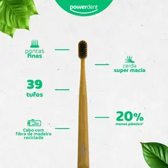 ESCOVA DE DENTE POWERDENT ECO CARE NATURE - KIT COM 2 UNIDADES