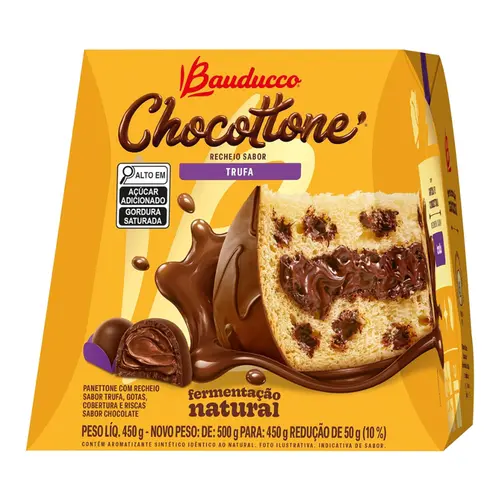BAUDUCCO CHOCOTTONE - SABOR TRUFA 450G