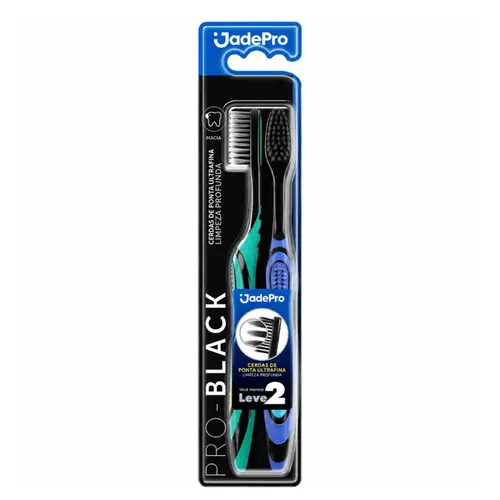 ESCOVA DE DENTE JADEPRO PRO BALCK 2 UN