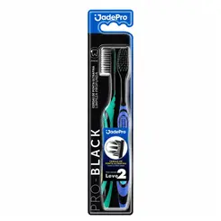 ESCOVA DE DENTE JADEPRO PRO BALCK 2 UN