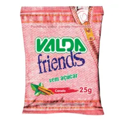 VALDA FRIENDS PASTILHAS - CANELA SEM ACUCAR 25G