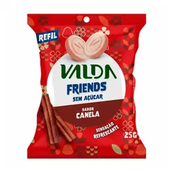 VALDA FRIENDS PASTILHAS - CANELA SEM ACUCAR 25G