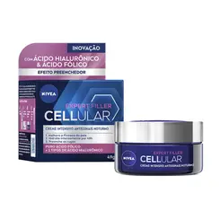 CREME HIDRATANTE FACIAL NIVEA CELLULAR FILLER NOTURNO ANTISSINAIS 49G
