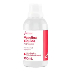 VASELINA FARMAX LIQUIDA HIDRATANTE COM 100 ML