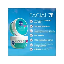 CREME HIDRATANTE FACIAL EM GEL ÁCIDO HIALURÔNICO E PEPINO NIVEA – HIDRATAÇÃO LEVE E REFRESCANTE 100G