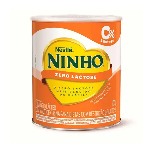 NINHO FORTI+ ZERO LACTOSE COMPOSTO LÁCTEO A PARTIR DE 1 ANO 700G