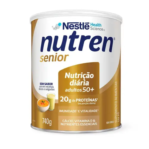 SUPLEMENTO ALIMENTAR NUTREN SENIOR SEM SABOR 740G