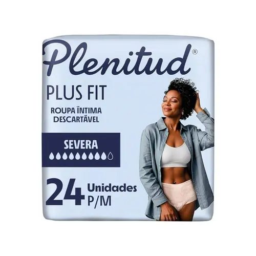 ROUPA INTIMA DESCARTAVEL PLENITUD PLUS FIT P/M 24 UNIDADES - ABSORÇÃO INTENSA