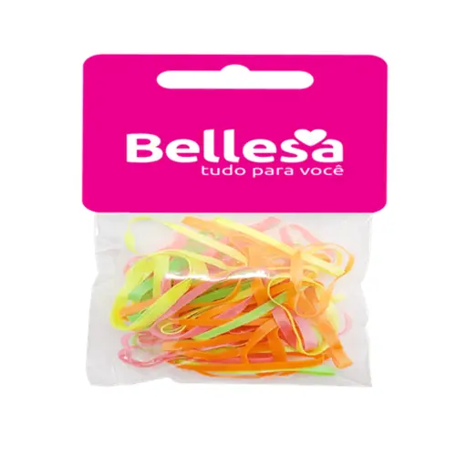 BELLESA ELASTICO DE CABELO SILICONE COLOR COM 50 UNS 0711-B