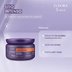 MASCARA DE TRATATAMENTO EUDORA SIAGE - LISO INTENSO 250G