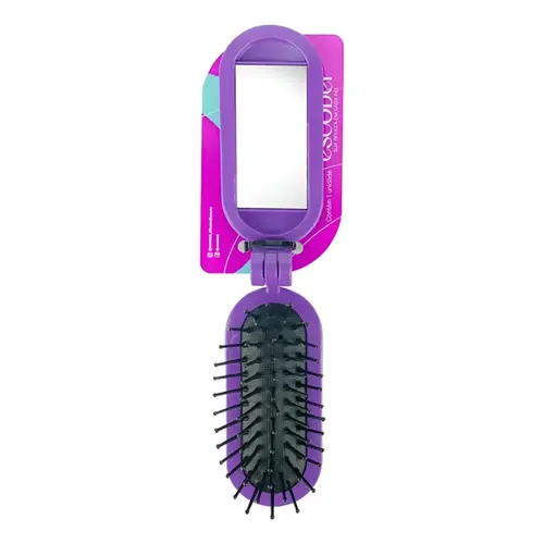 ESCOVA DE CABELO ESCOBEL DOBRAVEL COM ESPELHO REF 95