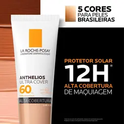 PROTETOR SOLAR FACIAL LA ROCHE POSAY ANTHELIOS ULTRA COVER FPS60 COR 5.0 30G