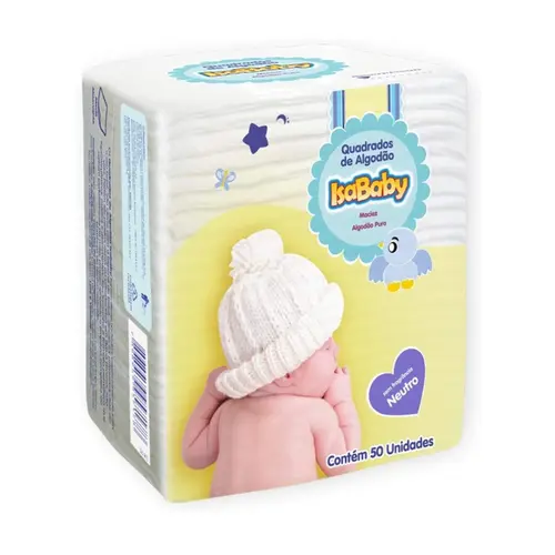 ALGODAO QUADRADO ISABABY COM 50 UNIDADES NEUTRO