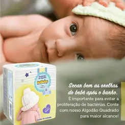 ALGODAO QUADRADO ISABABY COM 50 UNIDADES NEUTRO
