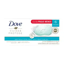 KIT SABONETE DOVE CUIDA E PROTEGE 6 UNIDADES  90G