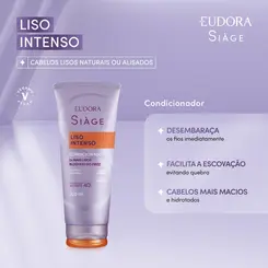 CONDICIONADOR EUDORA SIAGE - LISO INTENSO 200ML