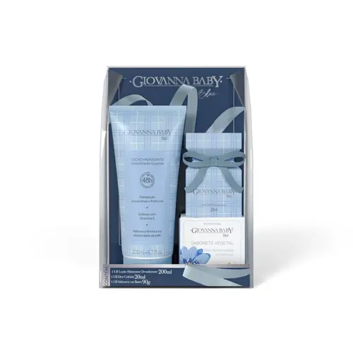 KIT GIOVANNA BABY BLUE LOÇÃO HIDRATANTE 200ML + COLÔNIA 20ML + SABONETE 90G