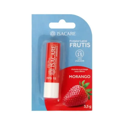 PROTETOR LABIAL ISACARE MORANGO FPS15 3,5GR