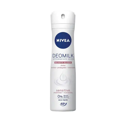 DESODORANTE AEROSOL NIVEA DEOMILK SENSITIVE 150ML