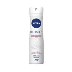 DESODORANTE AEROSOL NIVEA DEOMILK SENSITIVE 150ML