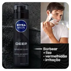 ESPUMA DE BARBEAR NIVEA MEN DEEP SUAVE 200ML