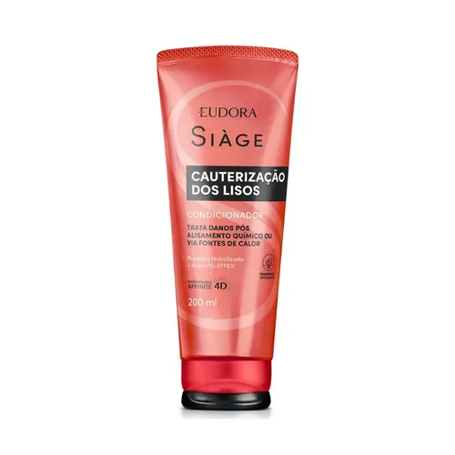 CONDICIONADOR EUDORA SIAGE - CAUTERIZAÇAO DOS LISOS PÓS ALISAMENTO 200ML