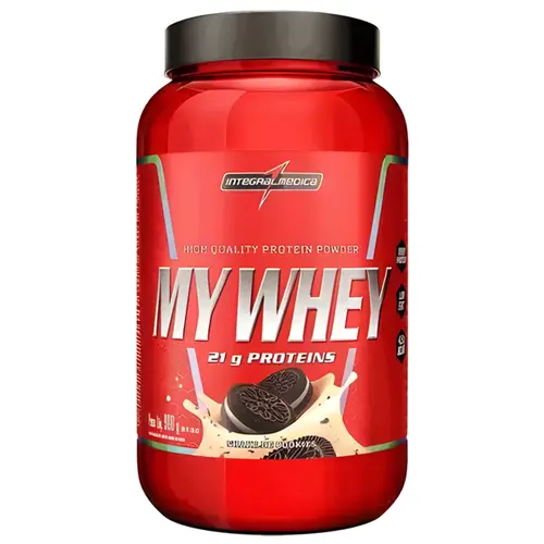 MY WHEY INTEGRALMEDICA 21G DE PROTEINA EM PÓ SABOR COOKIES 900G