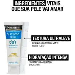 NEUTROGENA PROTETOR SOLAR FACIAL SUN FRESH FPS30 40G