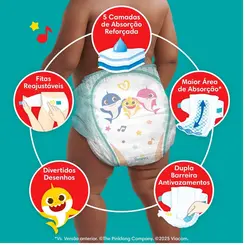 FRALDA PAMPERS SUPERSEQUINHA G 34 UNIDADES