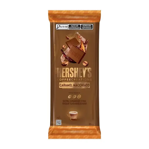 BARRA DE CHOCOLATE HERSHEYS COFFEE CREATIONS CARAMEL MACCHIATO 85G