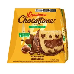 BAUDUCCO CHOCOTTONE RECHEIO COM CHOCOLATE COM AVELÃ 450G