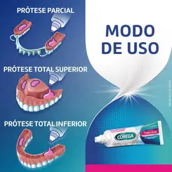 COREGA ULTRA CREME FIXADOR DE DENTADURA TRIPLA AÇÃO SEM SABOR 40G