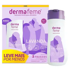 KIT SABONETE INTIMO DERMAFEME LAVANDA 2 UNIDADES