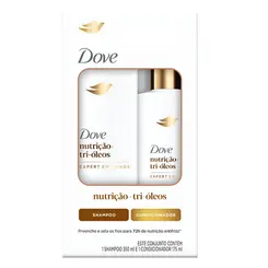 KIT DOVE NUTRIÇÃO + TRI-OLEOS SHAMPOO 350ML + CONDICIONADOR 175ML