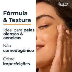 PROTETOR SOLAR FACIAL EUCERIN OIL CONTROL ANTIOLEOSIDADE COR MEDIO FPS70 50G