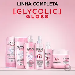 KIT ELSEVE GLYCOLIC GLOSS SHAMPOO 375ML + CONDICIONADOR 170ML – BRILHO E RECONSTRUÇAO